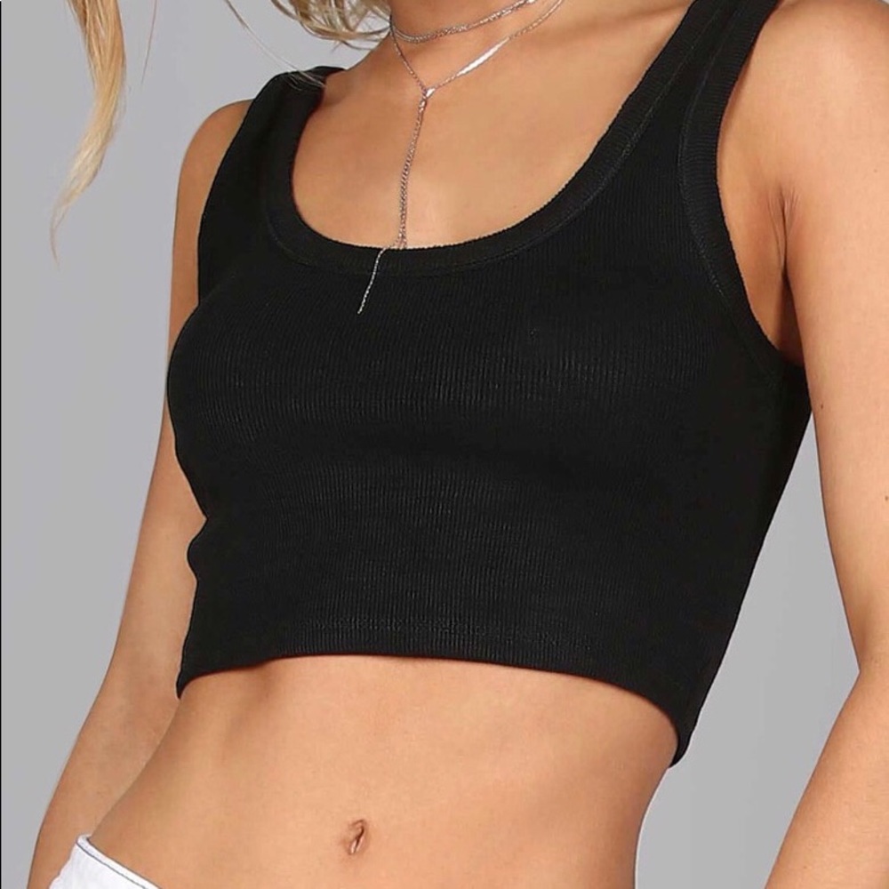 Ribbed Crop Tank Top